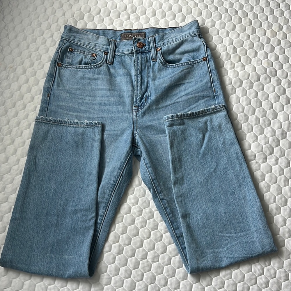 Point Sur 100% cotton straight jeans